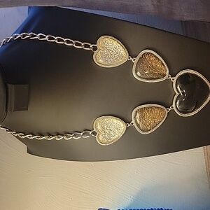 Vintage Anne Klein Statement Heart Necklace